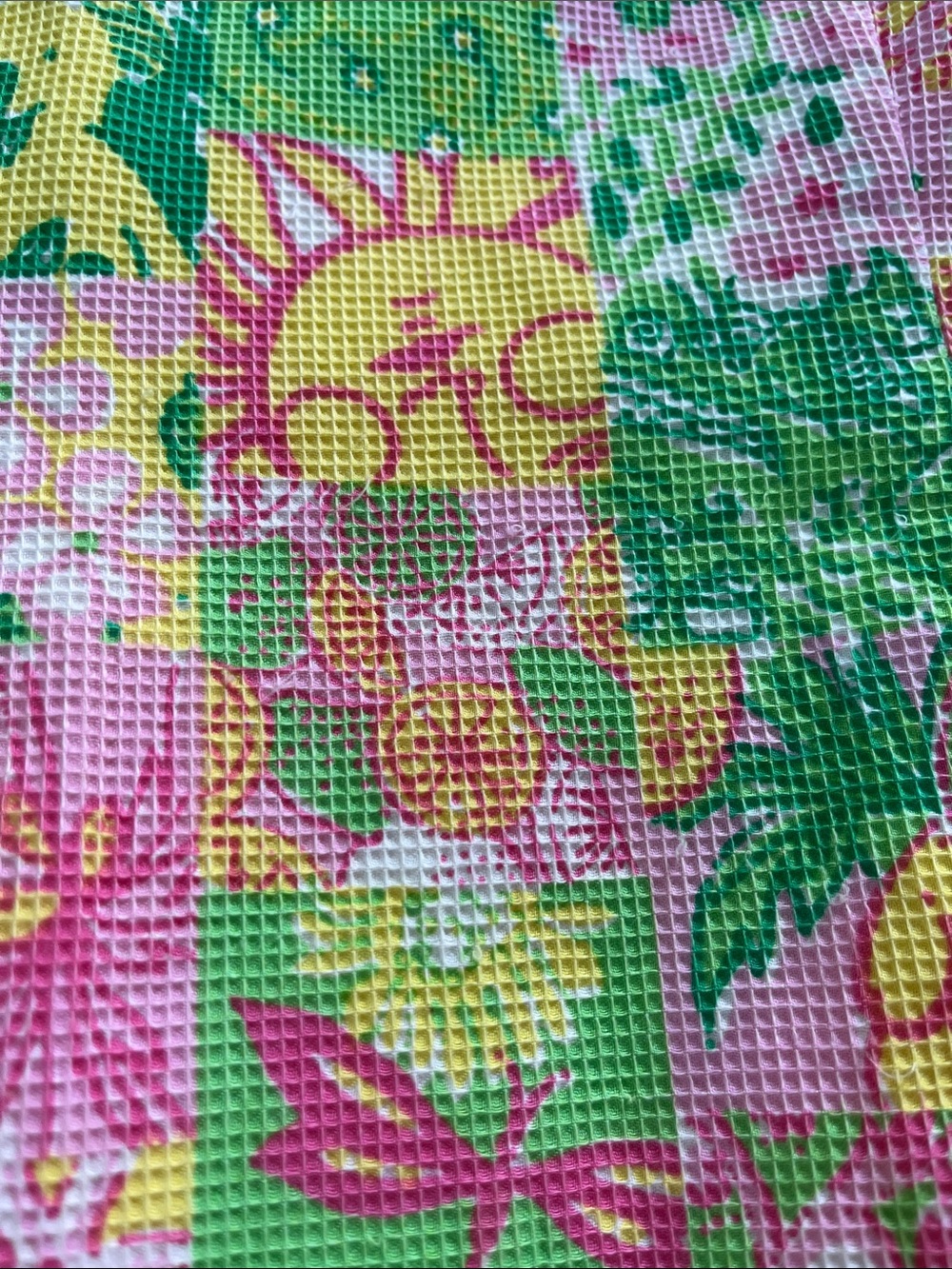 🍊🐨Lilly Pulitzer White Label Textured sz6 Patchwork Koala Sun Fruit Krista Shift - Picture 5 of 14